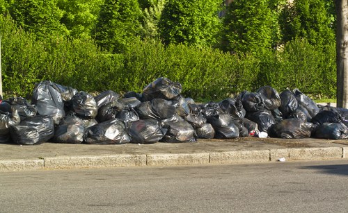 Professional team handling waste in Chingford